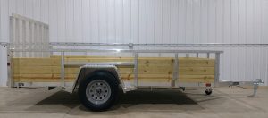 BNM Trailers 6' X 10' Wood Side Aluminum Utility Trailer - BNM610HSA3