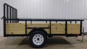 BNM Trailers 6' X 10' 24" Wood Side Steel Utility Trailer - BNM610HS3